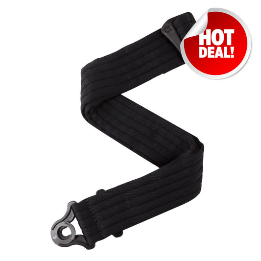 D'Addario Auto Lock Guitar Strap - Stripes Black
