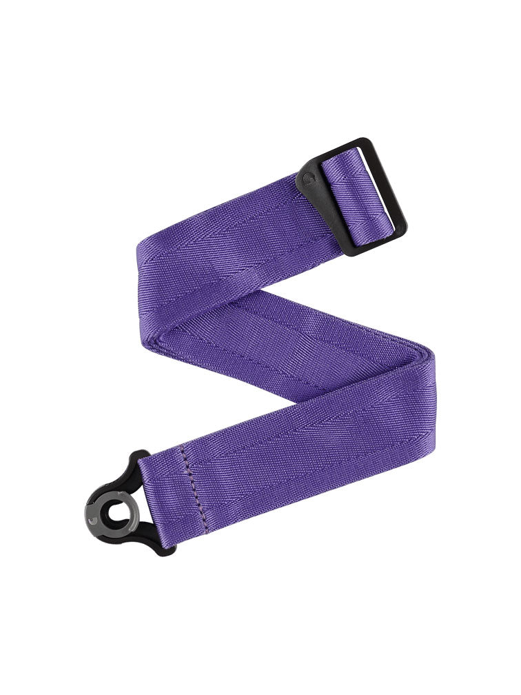 D'Addario Auto Lock Nylon Guitar Strap - Deep Violet