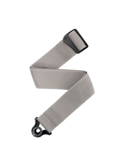 D'Addario Auto Lock Polypro Guitar Strap - Silver