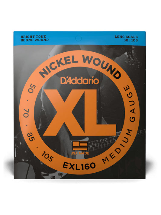 D'Addario EXL160 Nickel 50-105 Medium Scale Bass Strings