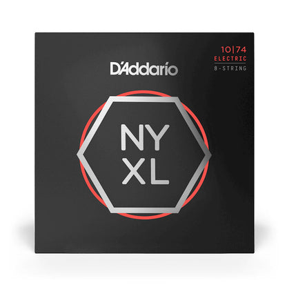 D'Addario NYXL Light Top/Heavy Bottom 8-String Electric Guitar Strings (10-74)