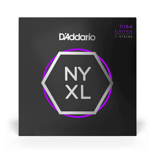 D'Addario NYXL NYXL1164 Medium 11-64 7-String Electric Guitar Strings
