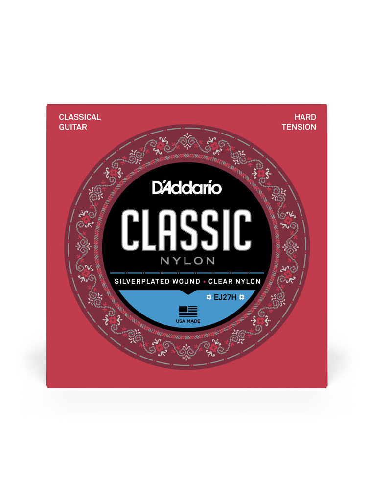 D'Addario Student EJ27H Hard Tension Nylon Classical Guitar Strings