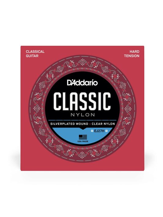 D'Addario Student EJ27H Hard Tension Nylon Classical Guitar Strings