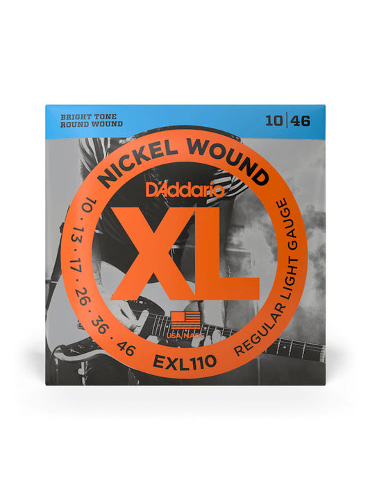 D'Addario XL Nickel EXL110 Regular Light 10-46 6-String Electric Guitar Strings