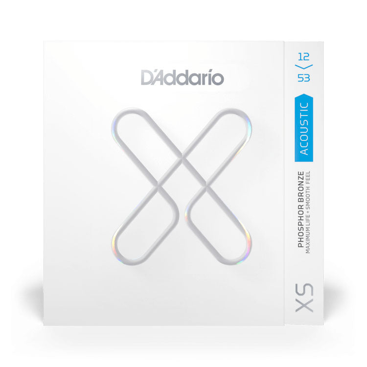 D'Addario XS Phosphor Bronze Light 12-53 6-String Acoustic Guitar Strings