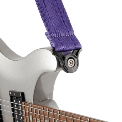 D'Addario Auto Lock Nylon Guitar Strap - Deep Violet