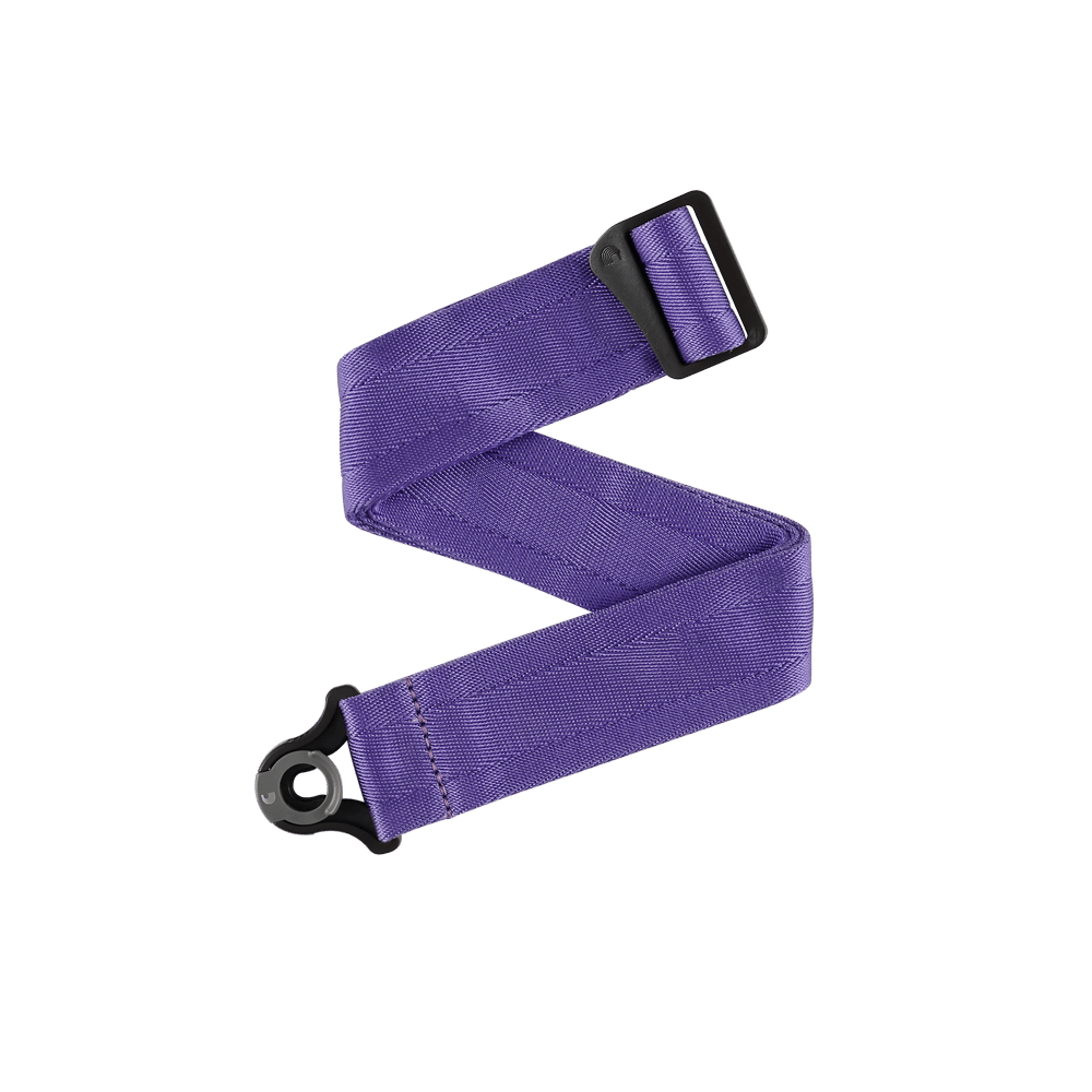 D'Addario Auto Lock Nylon Guitar Strap - Deep Violet