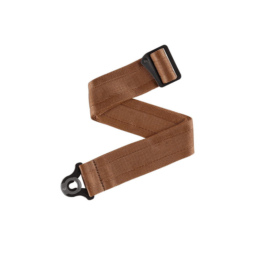 D'Addario Auto Lock Nylon Guitar Strap - Umber Brown