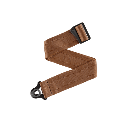 D'Addario Auto Lock Nylon Guitar Strap - Umber Brown
