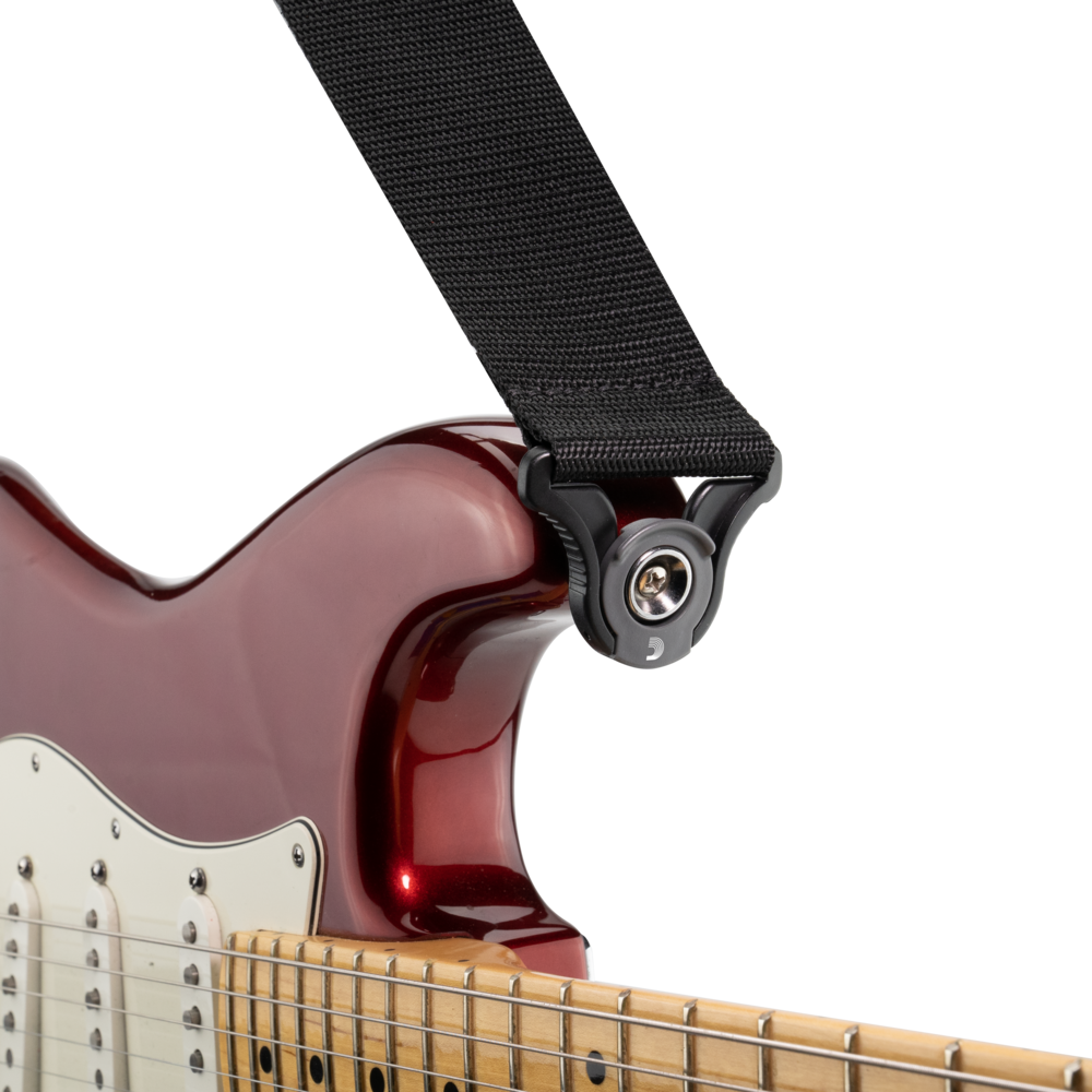 D'Addario Auto Lock Polypro Guitar Strap - Black