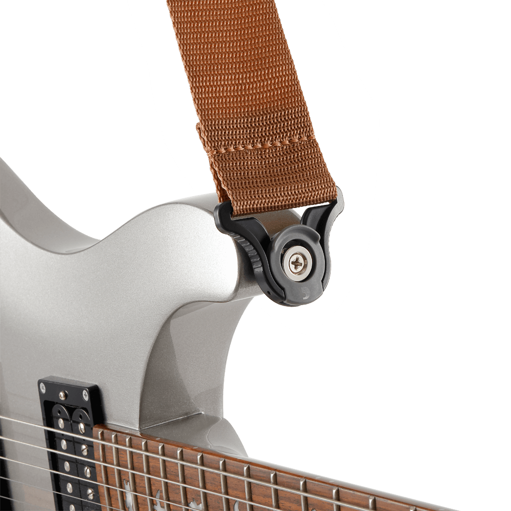 D'Addario Auto Lock Polypro Guitar Strap - Brown