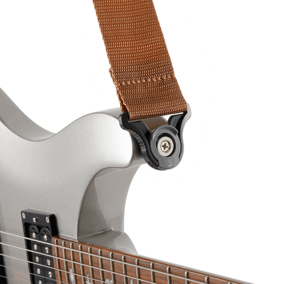 D'Addario Auto Lock Polypro Guitar Strap - Brown