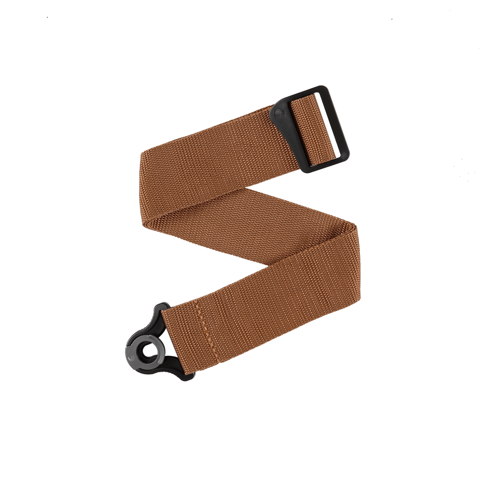 D'Addario Auto Lock Polypro Guitar Strap - Brown