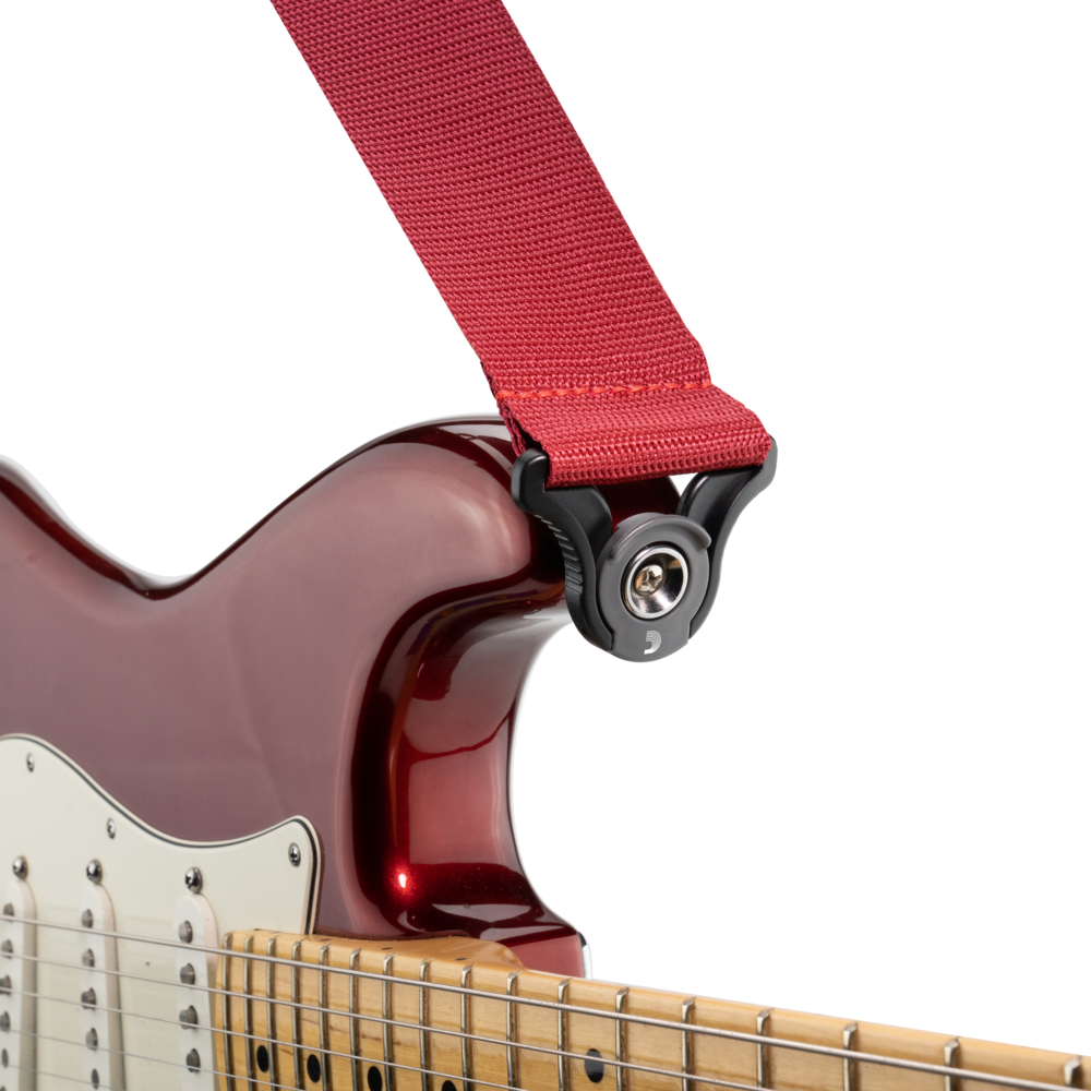 D'Addario Auto Lock Polypro Guitar Strap - Red