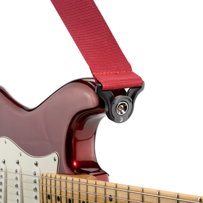 D'Addario Auto Lock Polypro Guitar Strap - Red