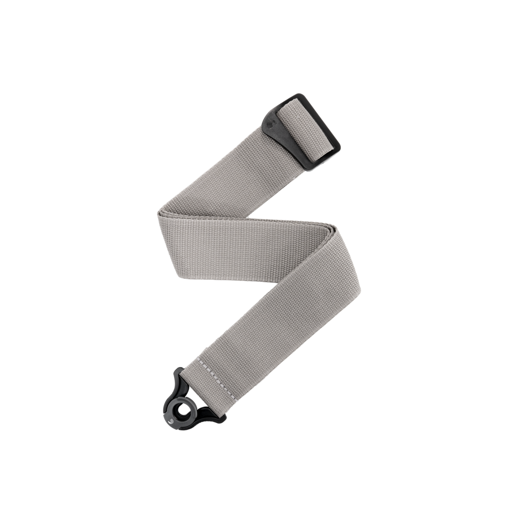 D'Addario Auto Lock Polypro Guitar Strap - Silver