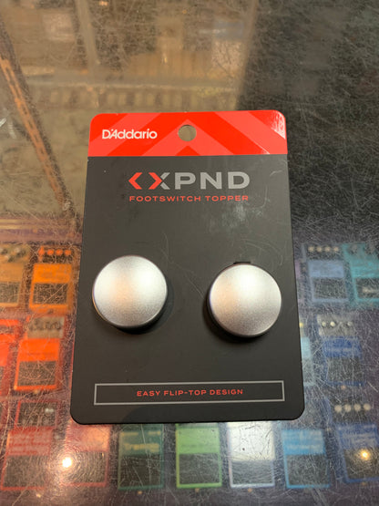 D'Addario XPND Footswitch Toppers - Silver