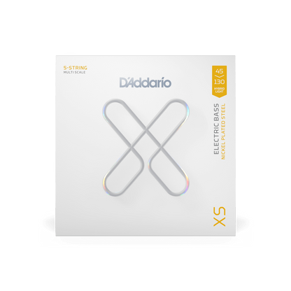 D'Addario XS 5-String Hybrid Light Multiscale Coated Bass Strings 45-130