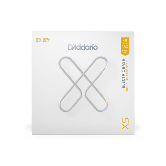 D'Addario XS 5-String Hybrid Light Multiscale Coated Bass Strings 45-130
