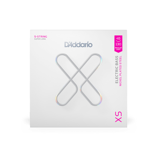 D'Addario XS 5-String Regular Light Super Long Scale Coated Bass Strings 45-130