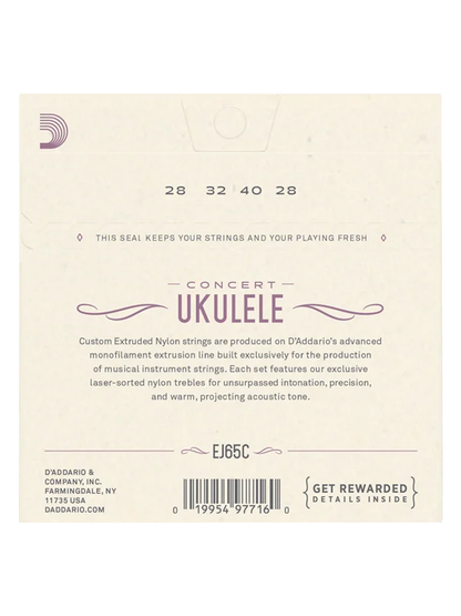 D'Addario EJ65C Pro-Arte Concert Ukulele Strings