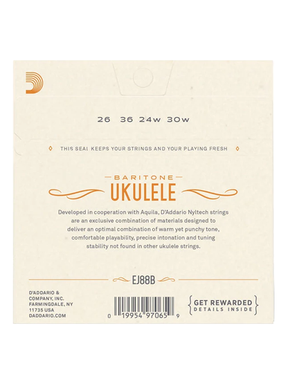 D'Addario EJ88B Nyltech Baritone Ukulele Strings