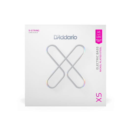 D'addario XS 5 String Regular Light Long Scale Coated Bass Strings 45-130
