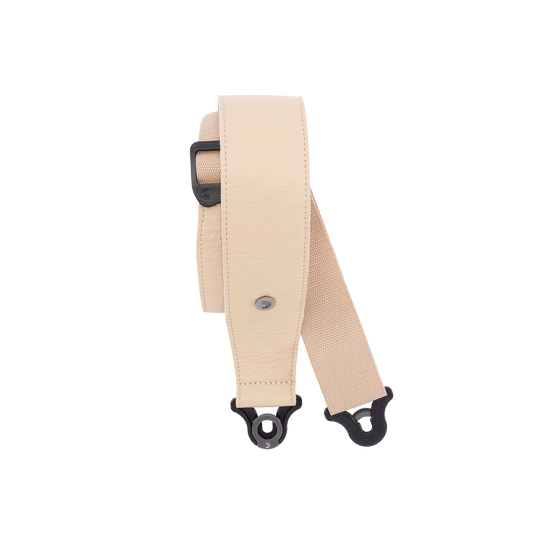 D'addario Comfort Leather Auto lock Guitar Strap - Tan