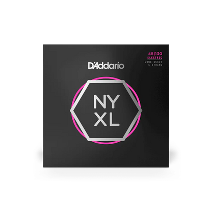 D'addario NYXL Regular Light Long Scale 5-String Bass Strings 45-130