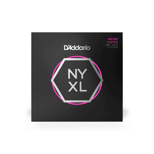 D'addario NYXL Regular Light Long Scale 5-String Bass Strings 45-130