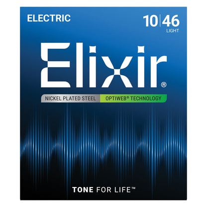 Elixir Optiweb Light 10-46 Nickel Plated Steel 6-String Electric Guitar Strings