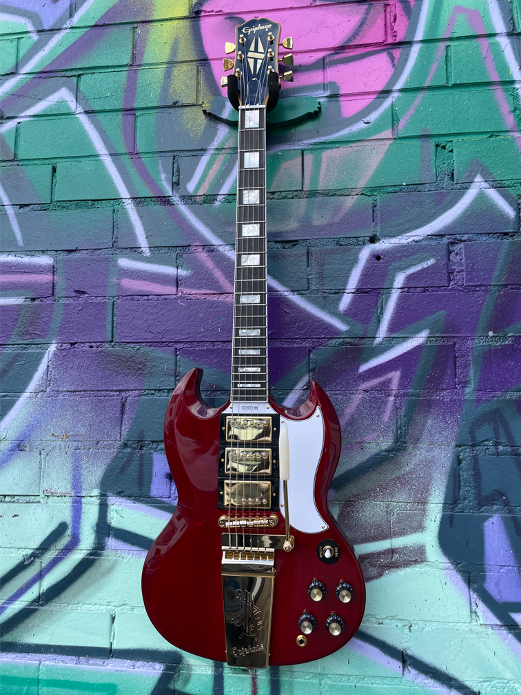 Epiphone Joe Bonamassa 1963 SG Custom Electric Guitar - Dark Wine Red