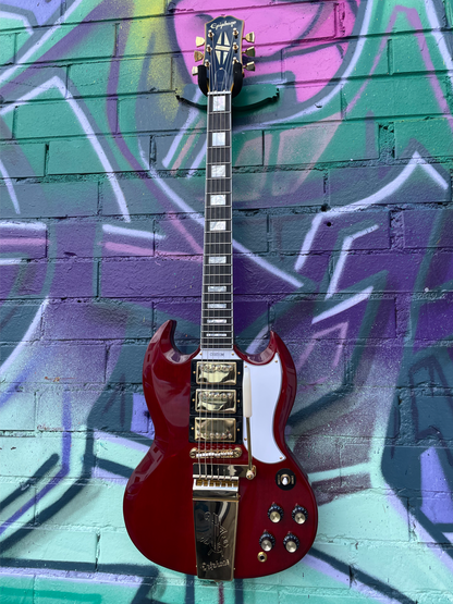 Epiphone Joe Bonamassa 1963 SG Custom Electric Guitar - Dark Wine Red