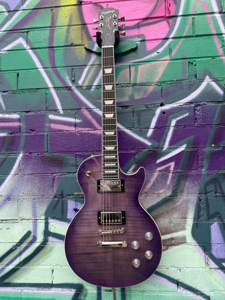 Epiphone Les Paul Modern Figured Electric Guitar - Purple Burst