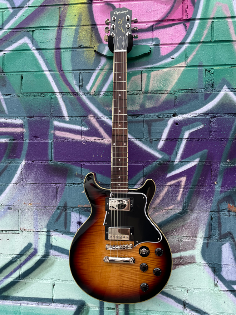 Epiphone Les Paul Special Double Cut Electric Guitar - Figured Bourbon Burst