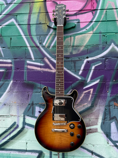 Epiphone Les Paul Special Double Cut Electric Guitar - Figured Bourbon Burst