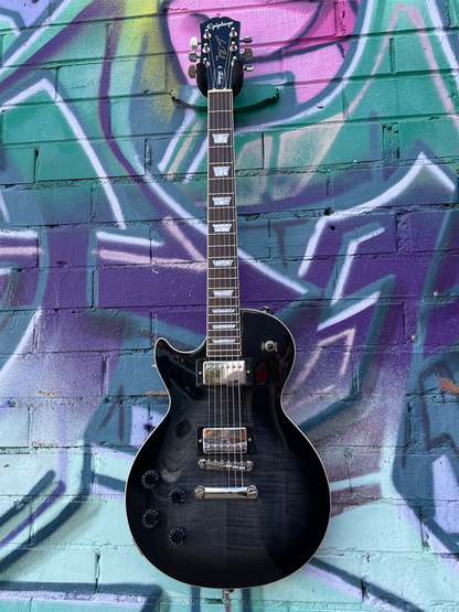 Epiphone Les Paul Tribute Plus Left Handed Electric Guitar - Ebony Burst