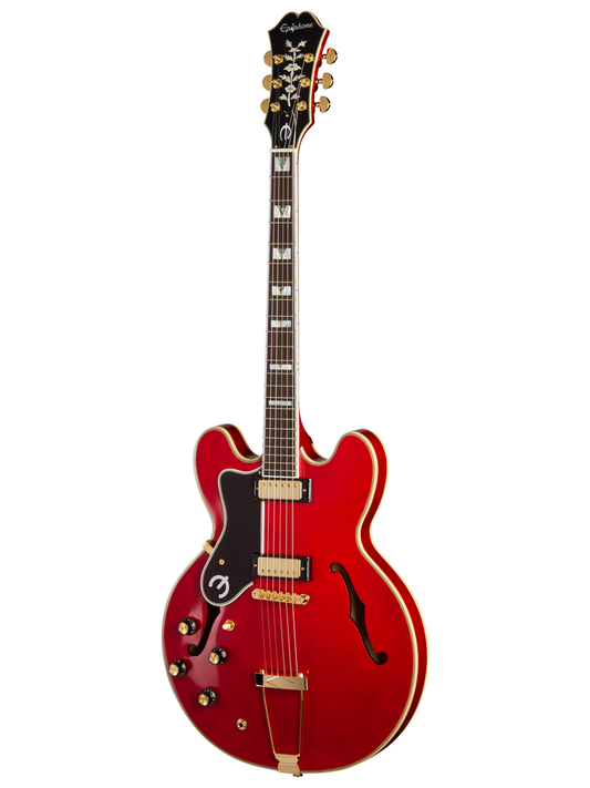 Epiphone Masterbilt Gem Archer Sheraton Left Handed Electric Guitar - Cherry Red