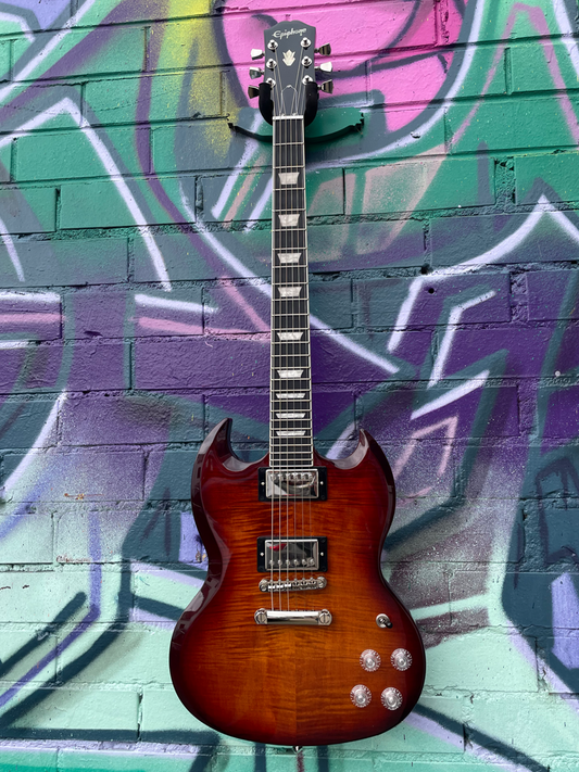 Epiphone SG Modern Figured Electric Guitar Mojave Burst
