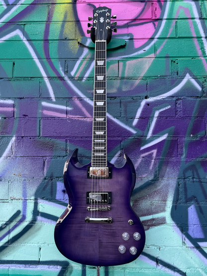 Epiphone SG Modern Figured Electric Guitar - Purple Burst