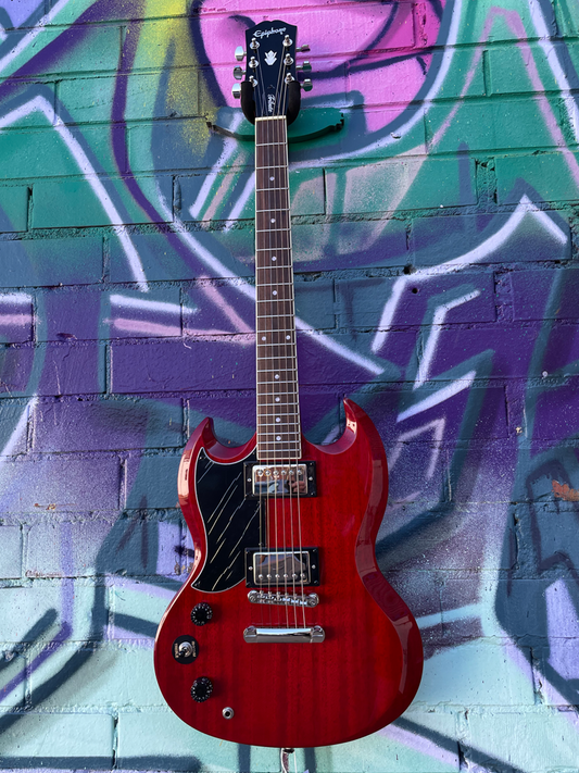 Epiphone SG Tribute Left Handed Electric Guitar - Cherry