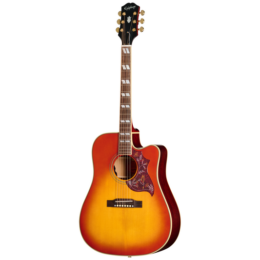 Epiphone Hummingbird Standard EC Electric Acoustic Guitar Cherry Sunburst