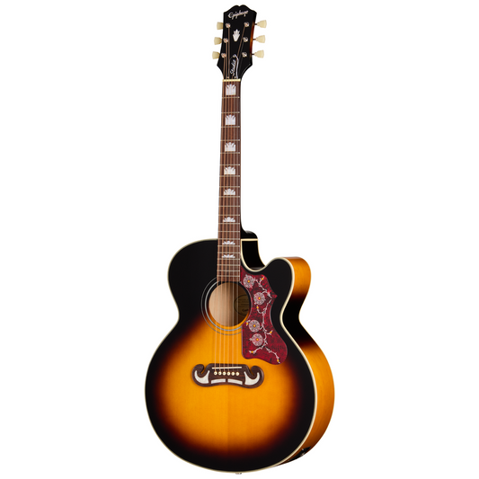 Epiphone J200 Studio EC Electric Acoustic Guitar - Vintage Sunburst