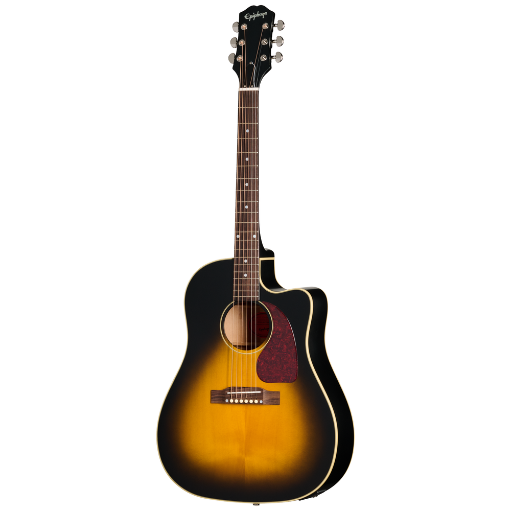 Epiphone J45 Standard EC Electric Acoustic Guitar - Vintage Sunburst