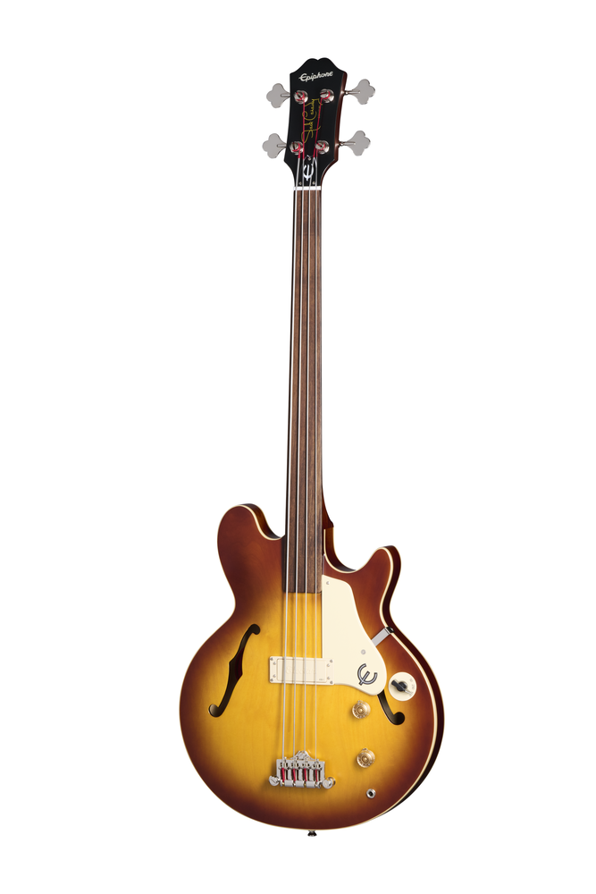 Epiphone Jack Casady Fretless Bass - Aged Royal Tan