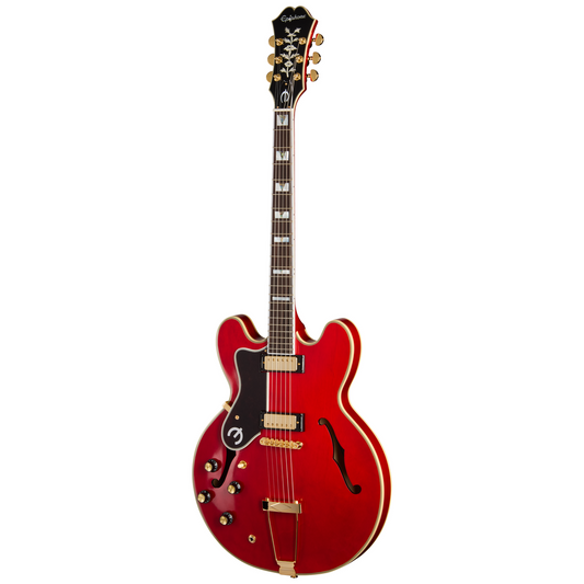 Epiphone Masterbilt Gem Archer Sheraton Left Handed Electric Guitar - Cherry Red