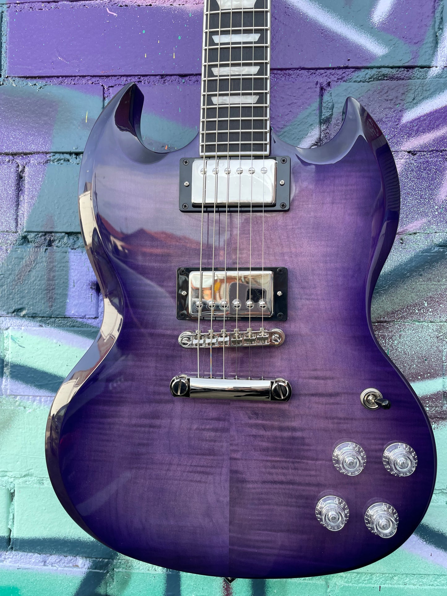 Epiphone SG Modern Figured Electric Guitar - Purple Burst