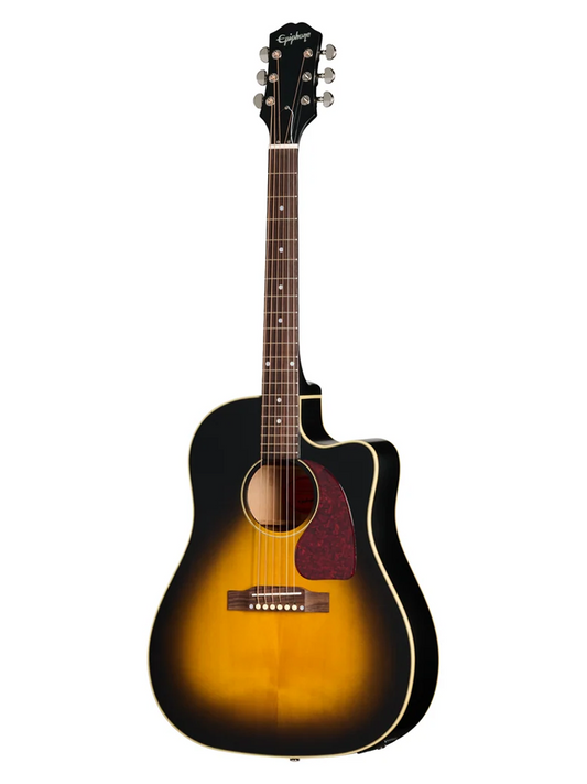 Epiphone J45 Standard EC Electric Acoustic Guitar - Vintage Sunburst