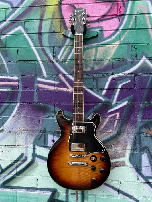 Epiphone Les Paul Special Double Cut Electric Guitar - Figured Bourbon Burst